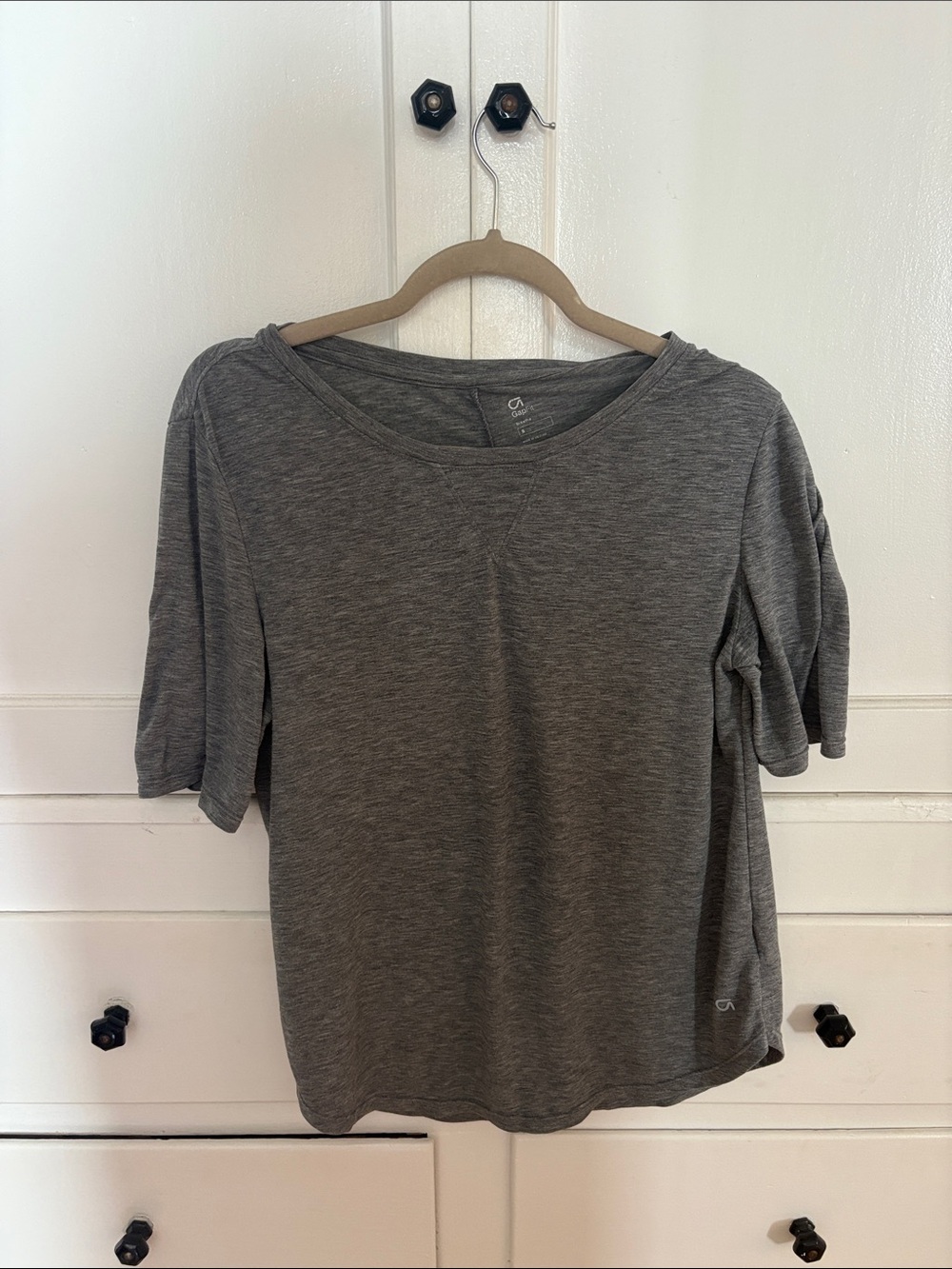 Everyday Heather Gray Short Sleeve Top